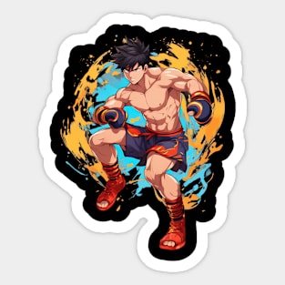 Muay Thai Fighter Sticker